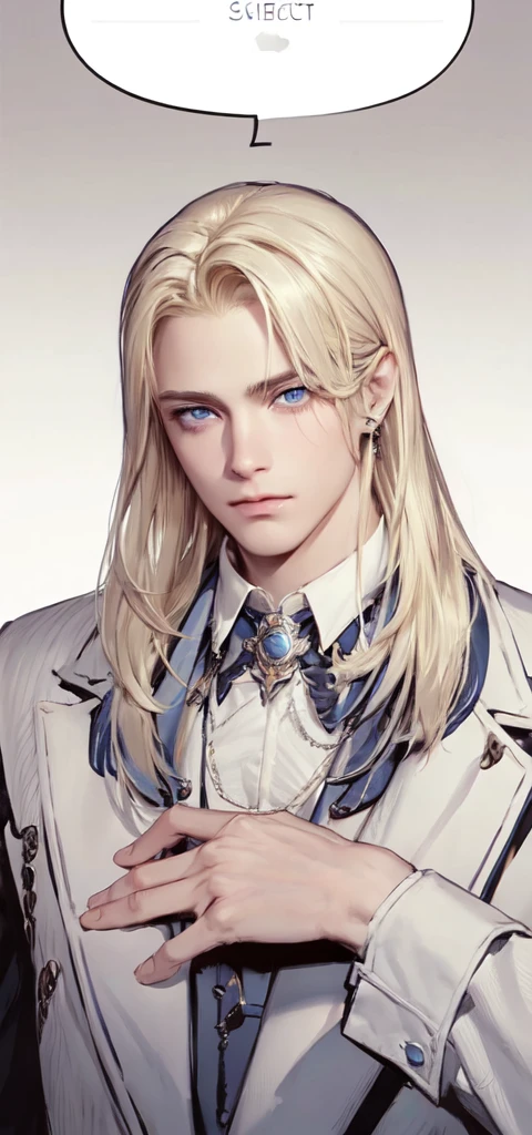 1man, perfect eye, perfect illumination, blonde hair, dark blue eyes, unreal engine, sidelighting, detailed face, bangs, bright skin, simple background, dark background
