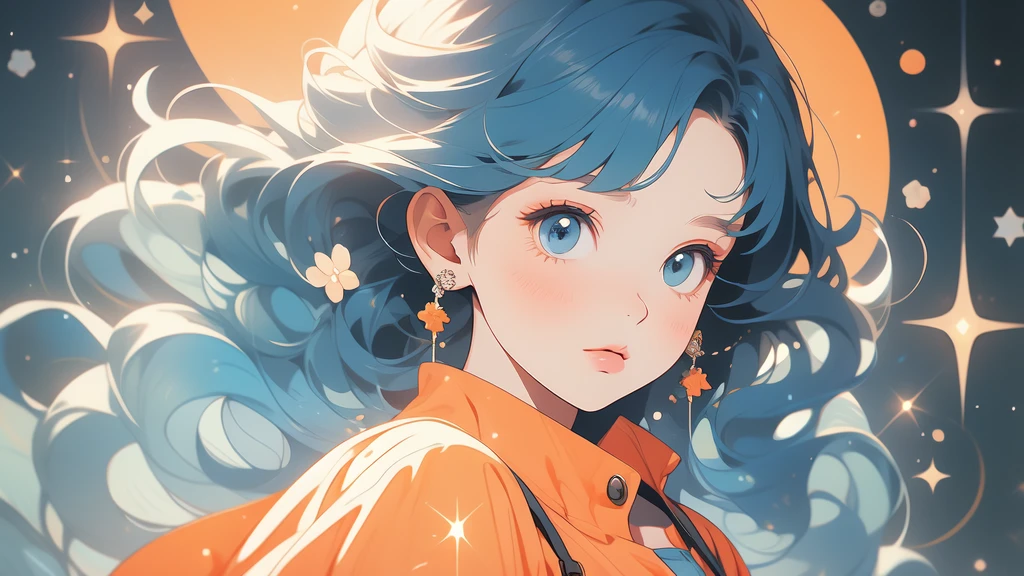 Big fat girl in tight orange sundress, ,Lineartnime, anime simple style
1woman.flower painting on sequins overalls.sequins shinywhite lips. eyeshadow.shinywhiteeyeliner.bustshot.(ultradetailed:1.4).16K.bestshot.musterpiece.,starrystarscloudcolorful, 1girl,blunt bangs, orange hair,long hair,blue eyes,solo,