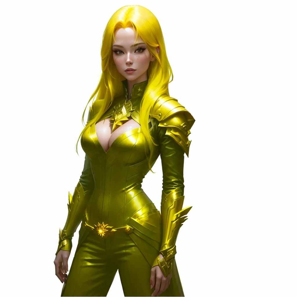 arafed woman with Gold hair and Gold hair in a forest, portrait of a female warlock, deviantart artstation cgscosiety, steven artgerm lau, artgerm julie bell beeple, alexandra fomina artstation, stanley artgerm lau, trendin on artstation, female mage, very beautiful leather top model