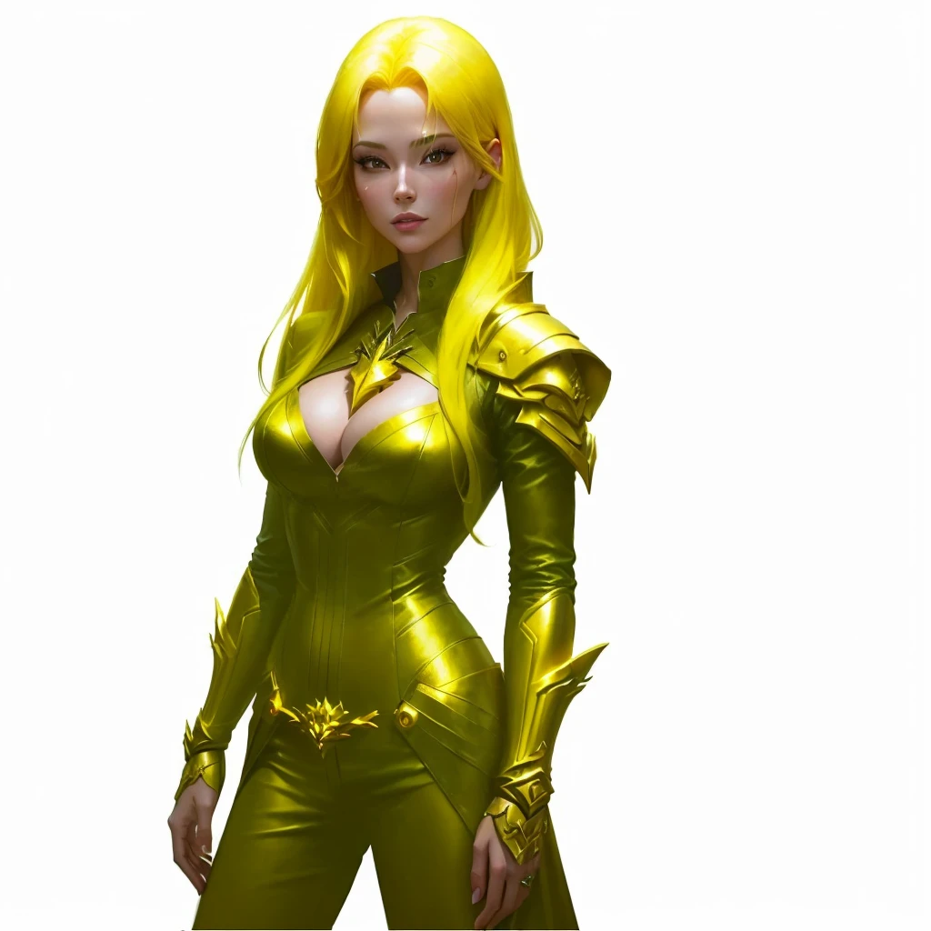 arafed woman with Gold hair and Gold hair in a forest, portrait of a female warlock, deviantart artstation cgscosiety, steven artgerm lau, artgerm julie bell beeple, alexandra fomina artstation, stanley artgerm lau, trendin on artstation, female mage, very beautiful leather top model