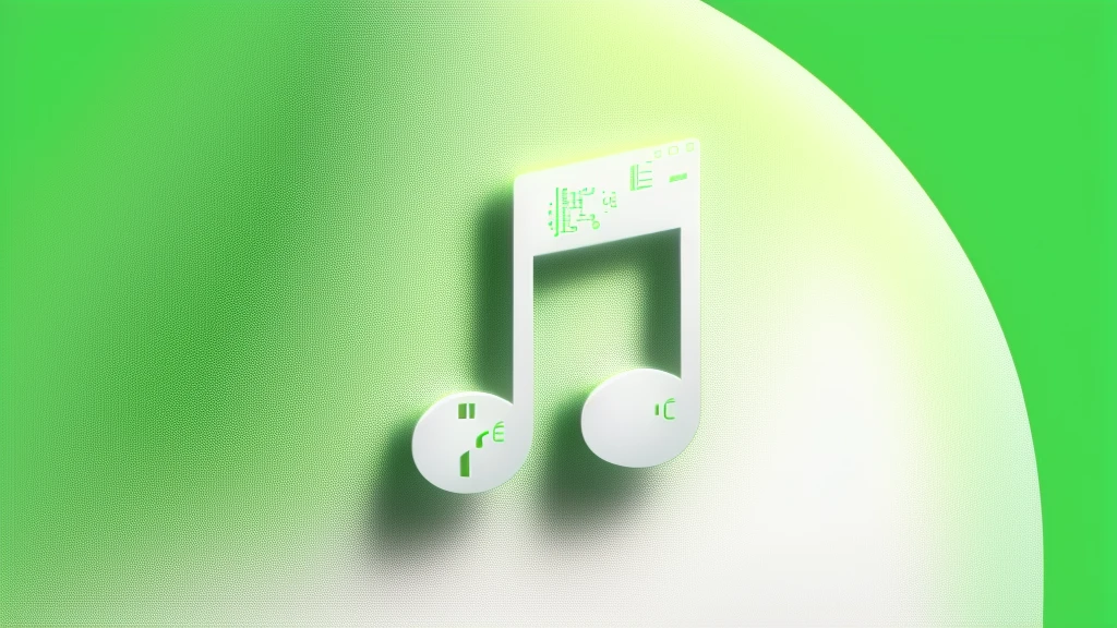 there is a white music note on a green background, plays music, music is life, music notes, music album cover, icon, good music, music, Carson Ellis, music being played, musical notes, music poster, musicality, music theme, Elliot Alderson, High quality upload, musician, Rich Evans, loud music, graphic musicality, New songs