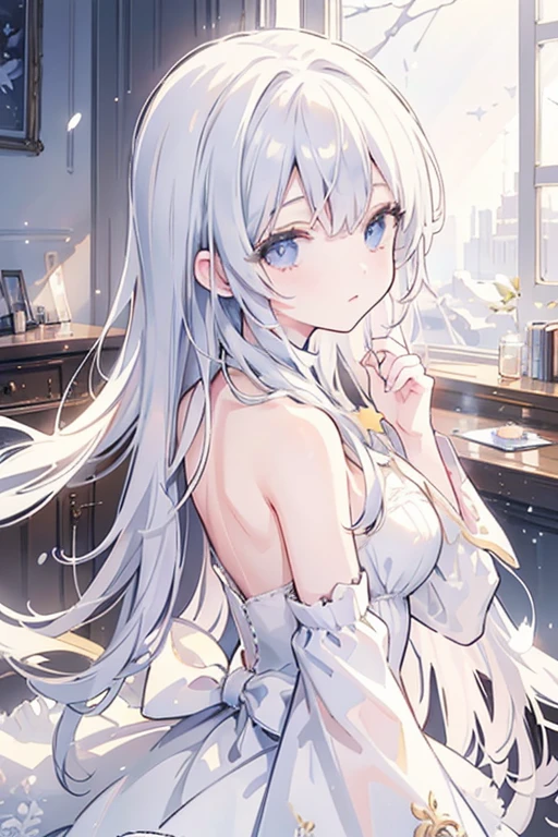 (Masterpiece:1.2), Best Quality, (illustration:1.2), (ultra detailed), hyper details, (delicate detailed), (intricate details), (cinematic light, Best Quality Backlights), Delete line, soloist, perfect body, (1 girl), She was like April sky, Sunrise in her eyes,  of light, Shining star, Fire in her heart, Brightest day, Melting snow, Breaking through the chill, (make up), High contrast, (better lighting, an extremely created and beautiful), (cinematic light), showy,