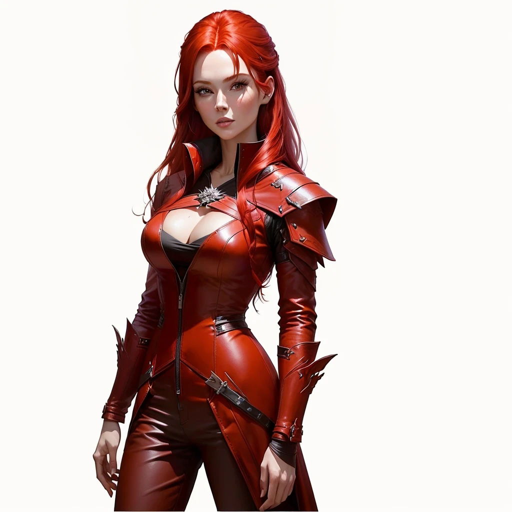 arafed woman with Red hair and Red hair in a forest, portrait of a female warlock, deviantart artstation cgscosiety, steven artgerm lau, artgerm julie bell beeple, alexandra fomina artstation, stanley artgerm lau, trendin on artstation, female mage, very beautiful leather top model