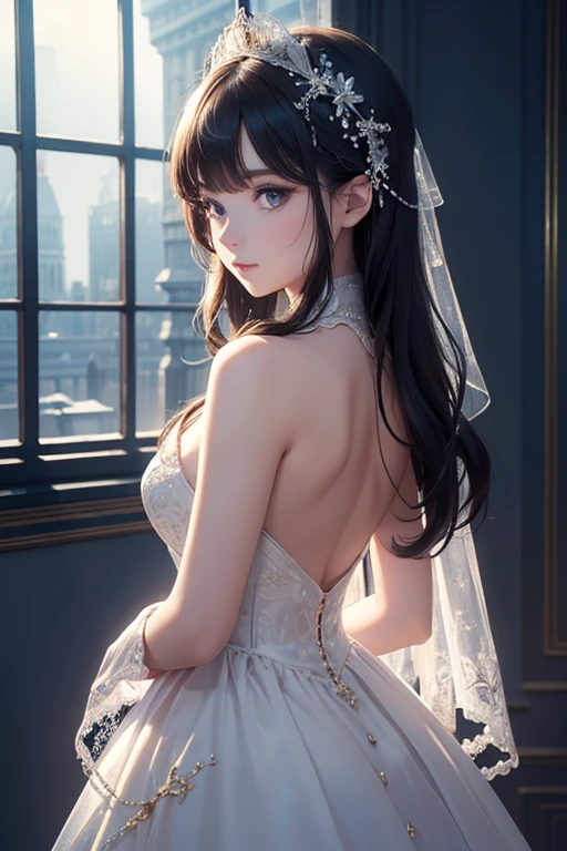 (Masterpiece:1.2), Best Quality, (illustration:1.2), (ultra detailed), hyper details, (delicate detailed), (intricate details), (cinematic light, Best Quality Backlights), Delete line, soloist, perfect body, (1 girl), She was like April sky, Sunrise in her eyes,  of light, Shining star, Fire in her heart, Brightest day, Melting snow, Breaking through the chill, (make up), High contrast, (better lighting, an extremely created and beautiful), (cinematic light), showy,