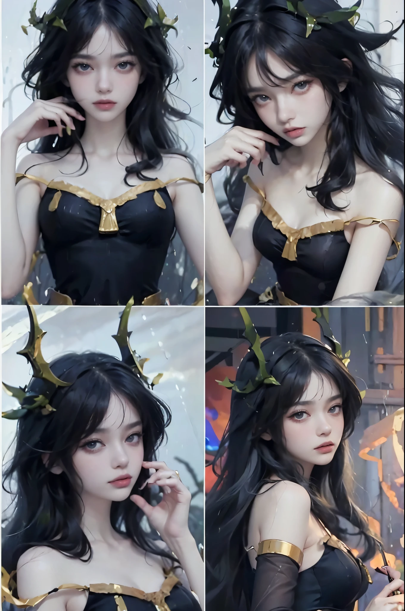 female, ((masterpiece, best quality, ultra detailed, absurdres), solo, white hair, rain