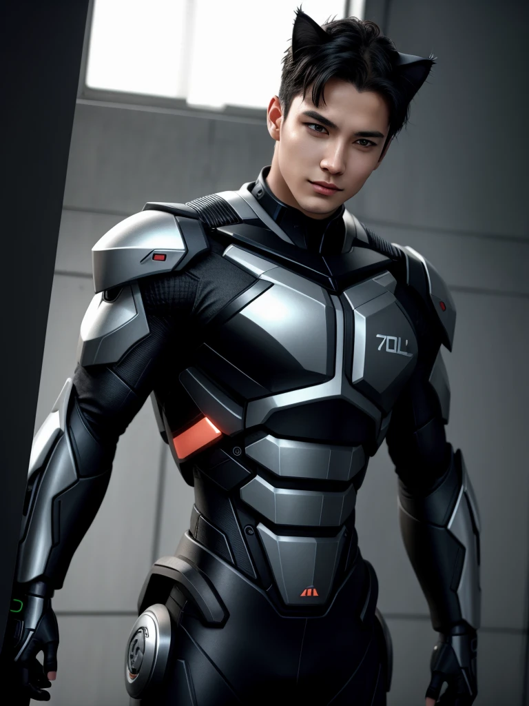 Male cyborg cat