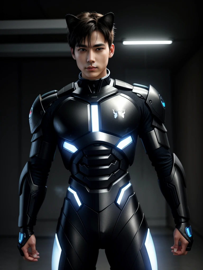 Male cyborg cat