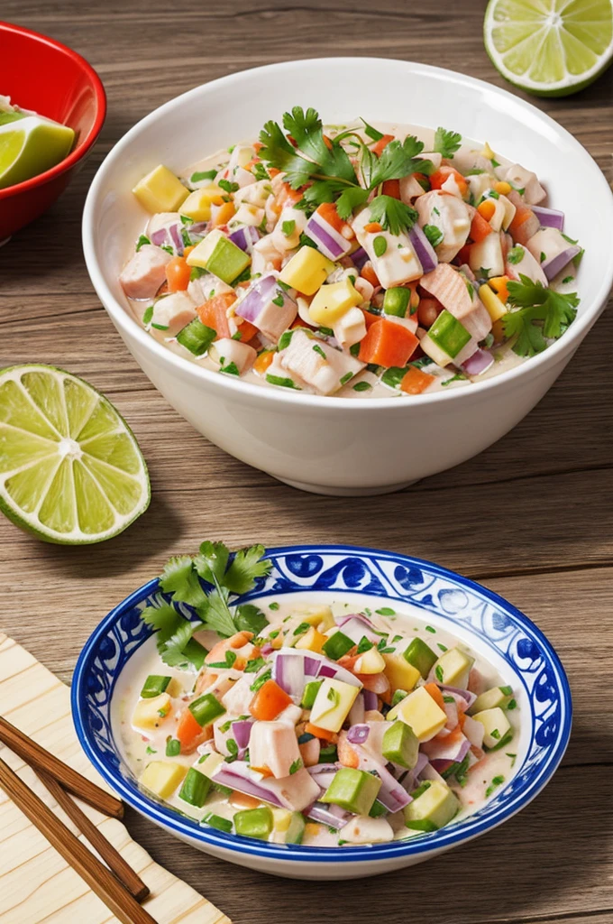 Ceviche in drawing
