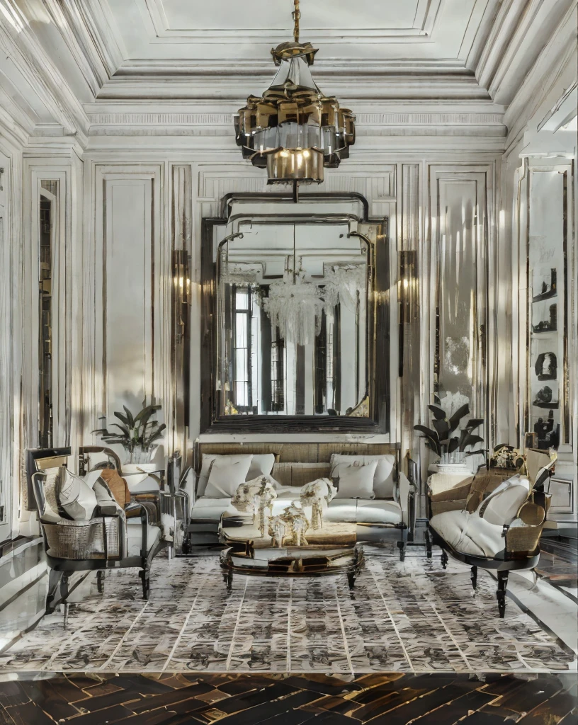 a close up of a living room with a couch and chairs, neoclassical style, neo - classical style, directoire style, neoclassicism style, elegant and refined, rococo style, classicism style, in style of classicism, classical style, rococo and baroque styles, classicism artstyle, royal interior, neoclassical composition