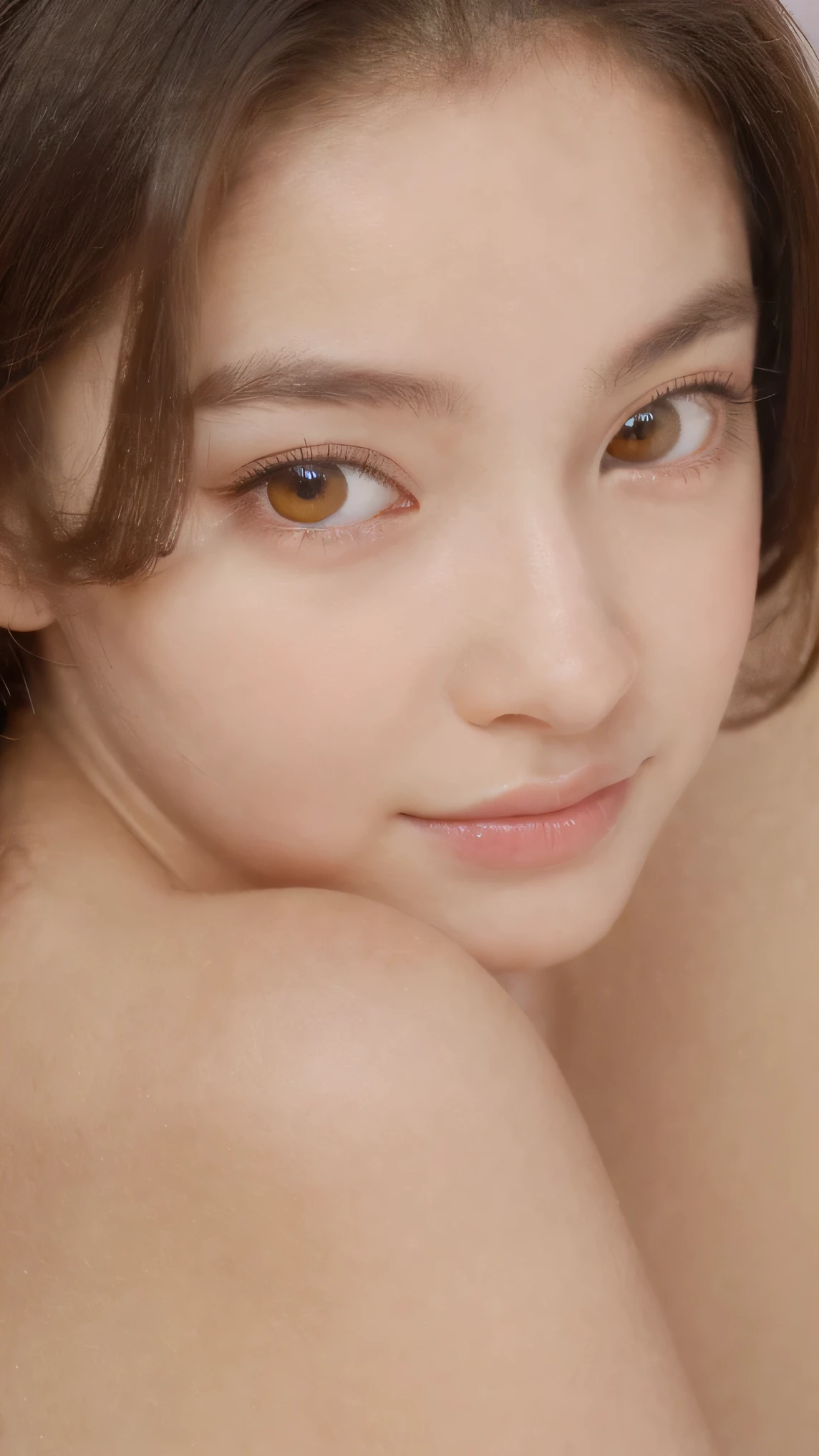 Very high resolution, detailed, realistic atmosphere, beautiful pale yellow eyes, mouth details, glossy lips, fine eyebrows, soft white skin that shines in every detail, detailed lips, very beautiful face, very well-groomed Facial features, lively face, best design, super cute 16 year old Japanese high school girl, very cute girl, best natural makeup, beautiful butt, beautiful legs, super high resolution, natural and realistic face, backlight, Pure eyes are too cute, a calm and stylish girl, only a young and cute , a pretty cute 15-year-old girlbuya