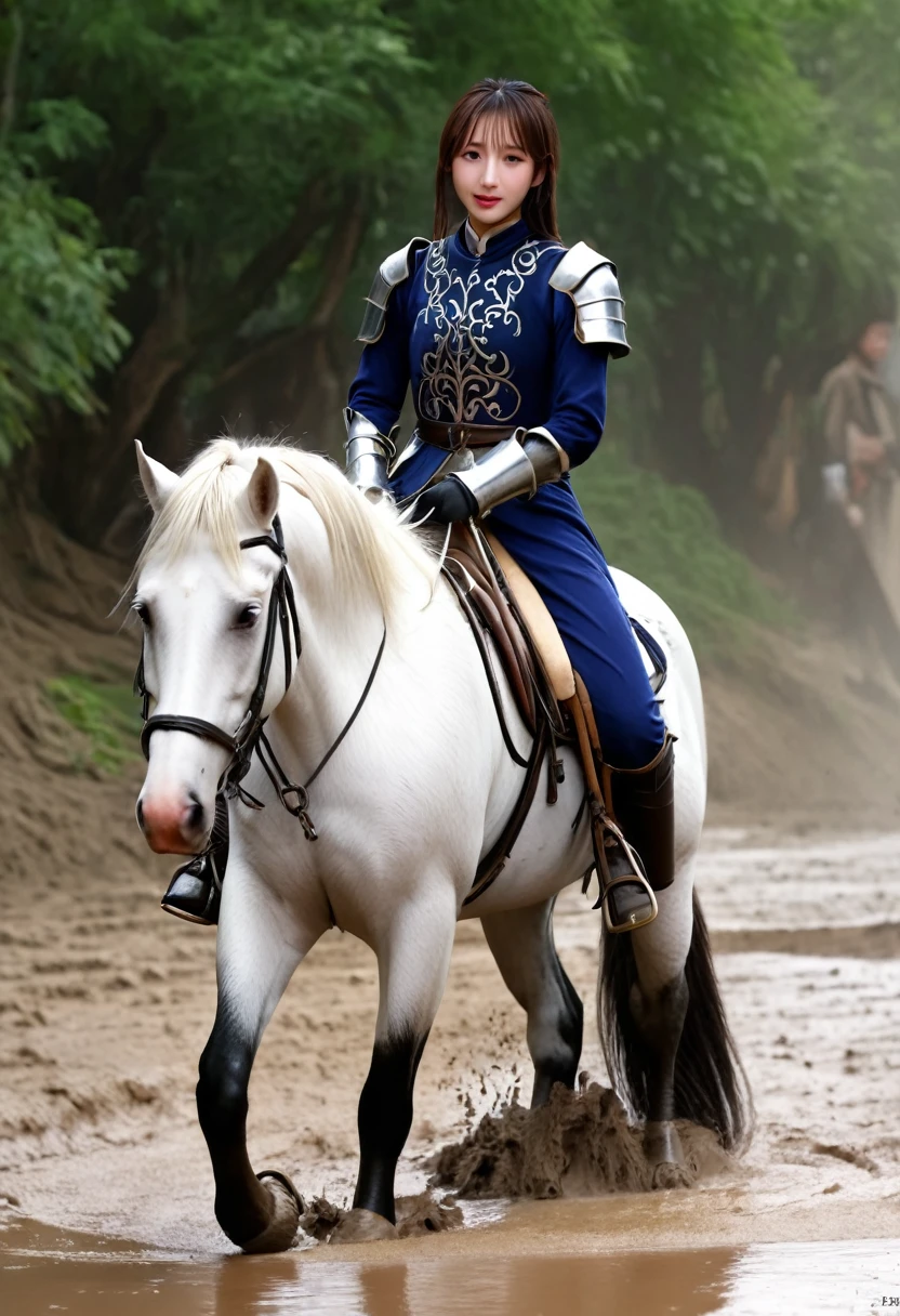 (((masterpiece))),(((Highest quality))),((Tabletop:1.4, Highest quality)), (Realな写真:1.4), 
((1 cute girl knight)),rodeo,
(超High resolution:1.2),, wonderful, Very detailed CG Unity 8k wallpaper, Very detailed, High resolution,draft horse ridden by japanese cute girl,tight,muddy place,Beauty,The horse neighs,Female knight in armor,Sink,
Cold Light, Beautiful detailed girl, Droopy eyes,Very detailedな目と顔, Beautiful and exquisite nose, Beautiful and exquisite, draft horse ridden by a girl can't move because horse and girl soak in the sticky muddy deep pitfall:10.0 , horse falls down ,looks pained ,Surprised face:2.0,Real,Anatomically correct