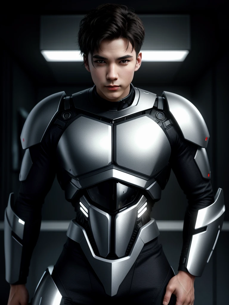 Male cyborg kitten