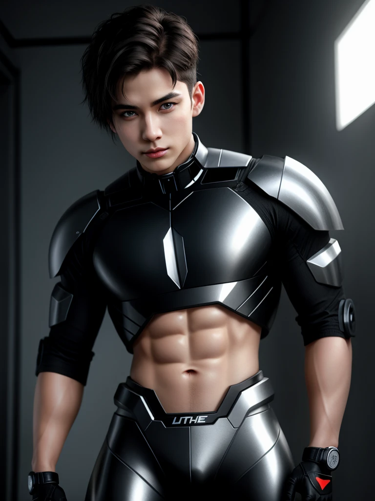 Male cyborg kitten