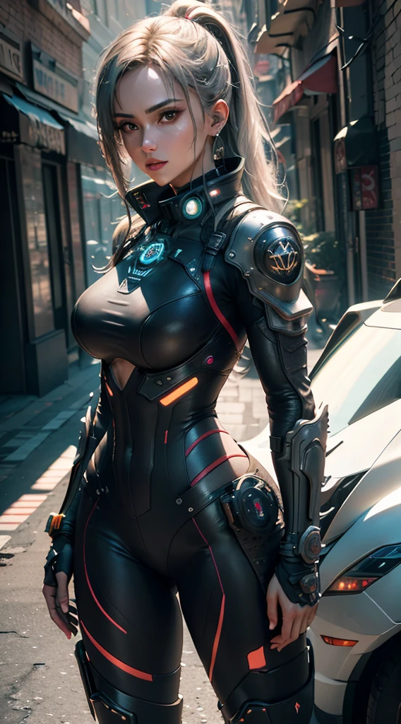 ((Best quality)), ((masterpiece)), (detailed:1.4), 3D, an image of a beautiful cyberpunk female,HDR (High Dynamic Range),Ray Tracing,NVIDIA RTX,Super-Resolution,Unreal 5,Subsurface scattering,PBR Texturing,Post-processing,Anisotropic Filtering,Depth-of-field,Maximum clarity and sharpness,Multi-layered textures,Albedo and Specular maps,Surface shading,Accurate simulation of light-material interaction,Perfect proportions,Octane Render,Two-tone lighting,Wide aperture,Low ISO,White balance,Rule of thirds,8K RAW,