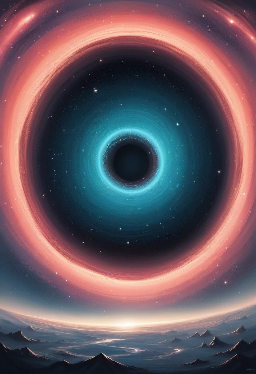 Black hole , space, super nova explosion, forming a black hole, some red particles in the black hole, (masterpiece, top quality, best quality, official art , glowing beautiful, 4k ultra hd)