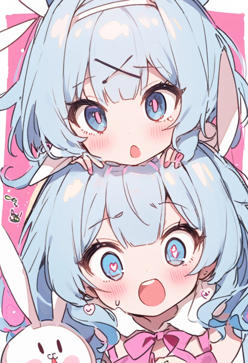 Bunny ears、View here、Miku、Light blue hair、Lewd Eyes、Bunny girl