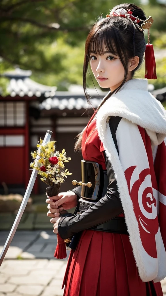 Beautiful Japanese samurai