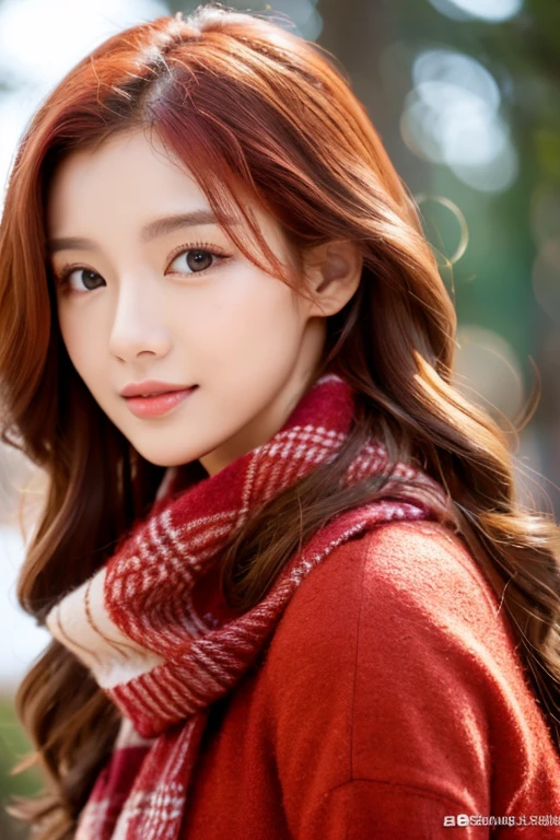 ((hair blowing in the wind、No makeup:1.2))、(realistic、Photoreal、super detailed、best detailed skins、highest quality、masterpiece、超A high resolution)、cute russian woman、14 years、high school girl、young girl、1 girl、have bangs、ash blonde:1.7、double eyelid、drooling eyes、Japanese style face、purity、realistic skin type、fluffy hair、((There&#39;s hair in the scarf:1.3))、red cheeks、The wind is blowing、night、illumination、lighting from behind、hair blowing in the wind