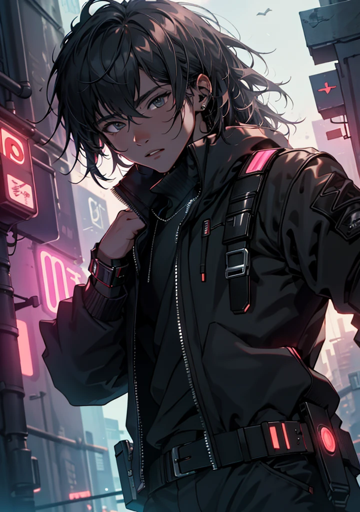 ultra detail, high resolution, ultra detailed, best quality, amazing, top quality, extremely detailed CG unity 8k wallpaper, cinematic lighting, cat fanboy, cyberpunk, dark boy