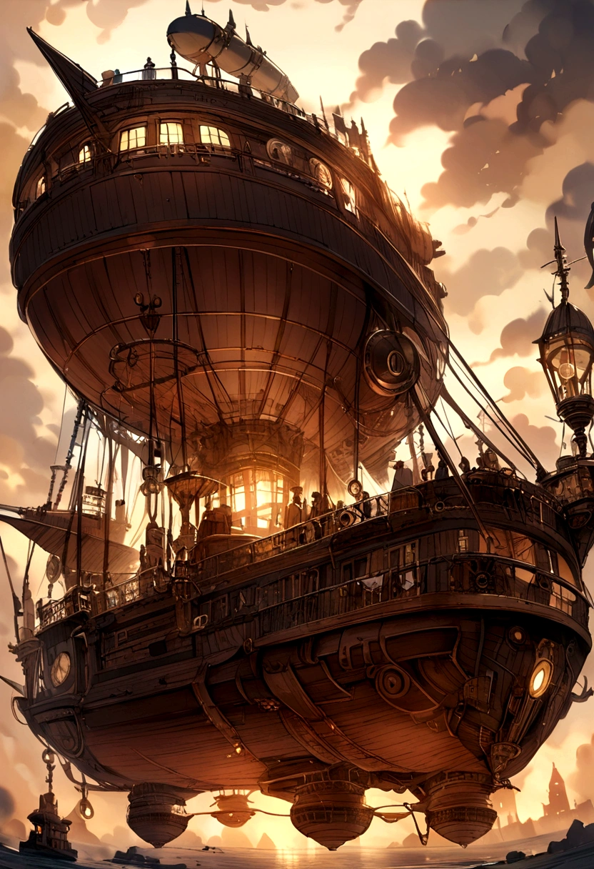 Steampunk airship