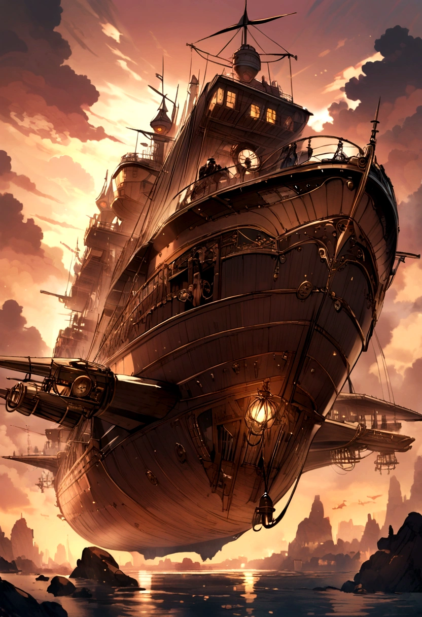 Steampunk airship