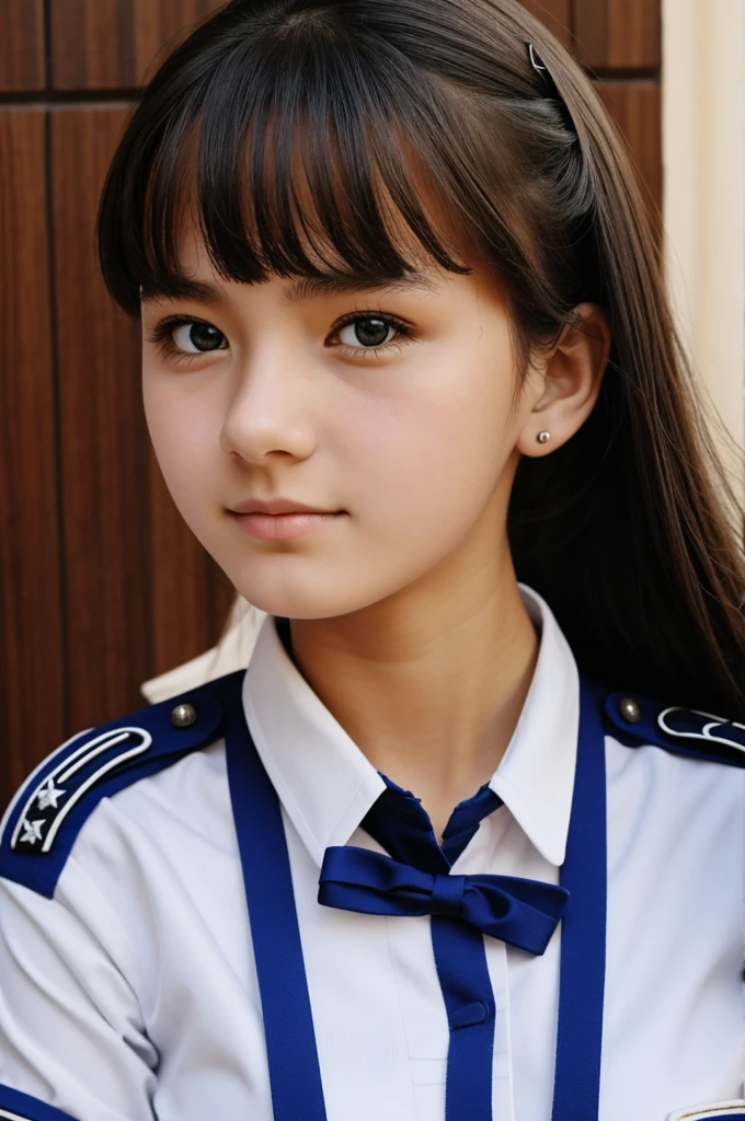 17 year old girl, tender, linda, with uniform