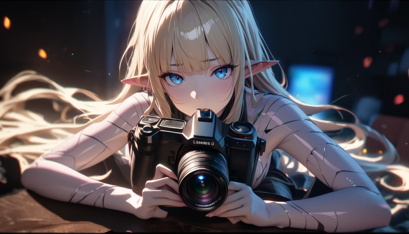 Best quality, masterpiece, A high resolution,,( girl Whole body :1.7)(((​masterpiece))) ((( backdrop = horror theme : in the night time : inside dark creepy room : dark : Detail ))) (((Character = young elf female : elegant long blonde hair with straight bangs : red eye : trained body: Mid Chest : wearing sexy darklord armor outfit : ear rings  : Stand : full of awe for her , edge lighting, Two-tone lighting, (highly detailed skin: 1.2), 8 k uhd, SLR camera, soft light, high quality, volumetric lighting, Photo, A high resolution 4K, 8 k, blurred background ,aboutбщий эффект представляет собой великолепную смесь фэнтези., chaos and abyss,. close-up, fine quality, Blue eyes , ultra detailed, beautiful and aesthetically pleasing, masterpiece, Best Quality Score, extremely detailed, ray tracing, Medium Body, close-up, High view, particles and hard light, cut corner. depth of field、natural soft light、professional lighting、aboutтличная улыбка、(highly detailed skin: 1.2)、Photoреалистичный рендер аниме девушки、Bright highlights of the eyes、Ideal ???????、Crotch open、shy、legs spread、Panties visible、Shiny body, oily, erectile nipple))、Разрешение 8 k、complex parts、Toned waist、Wide buttocks、Эффект Тиндаллаmasuter piece、top quality、Highest standards、Highest image quality、table、complex parts、A high resolution、depth of field、natural soft light、professional lighting、about, standing, very long hair, cowboy shot, brilliant, brilliant hair, (night:1.2),Dreamy, [[gentle fingers and hands:0.55]::0.85],(detailed fingers),),(emotional),(breathtaking),(main part:1.2) whole body.), (Anime Style), (Super Detailed), (brutal), (uhd, HDR), (8K), (High Resolution: 1.2), (Complex and Beautiful: 1.2), (Dramatic Lighting: 1.2) , (staring at the viewer), lora:add_detail:1, female necromancer, flowing white hair, detailed red eyes, skelet, Tomohiko Ito style