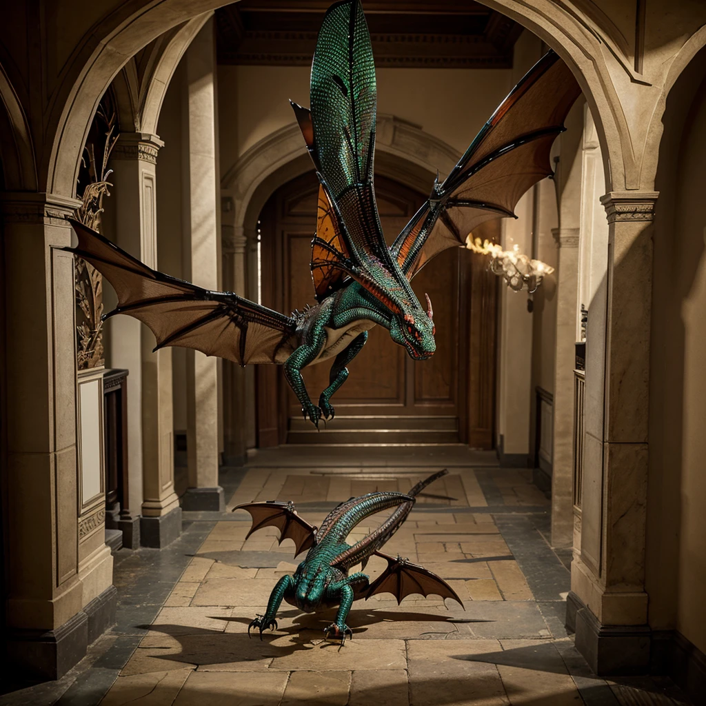 Real image of Hungarian Horntail Dragon flying complete, Please