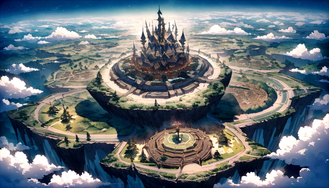 Ultra-wide angle of view，mid-air，china idol，scenography， and fantasy scenes of  and snow world，Yuki，（（Oyuki）），（（（Blizzarding））），（（snow cover）），Colorful，Red Muti Wonderland，thin fog，The clouds are very elegant，floating island beast，