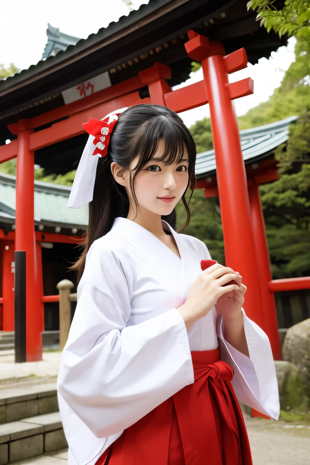 Shrine maiden shrine Beauty Love Success