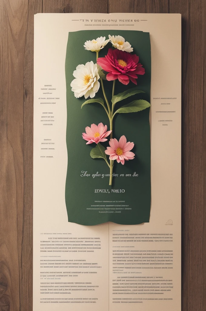 imageio: A flower blooming with the text of a verse