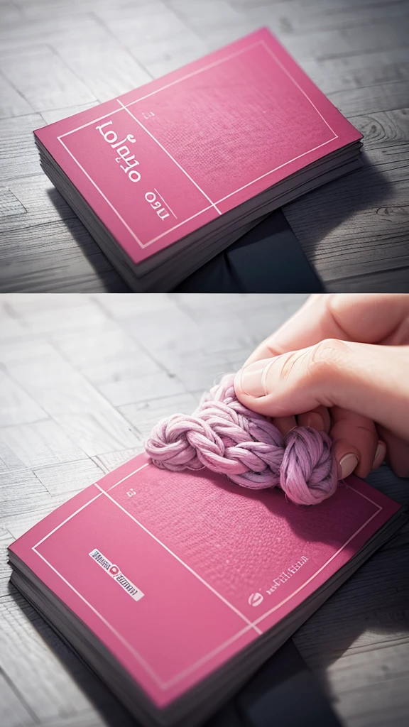 Business card for a crochet studio 