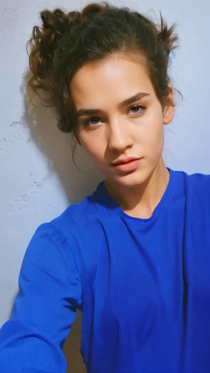 Make me a girl add girl figure,body,eye,hair,chick,lips,chest ,nose,(change dress crop top ) showing