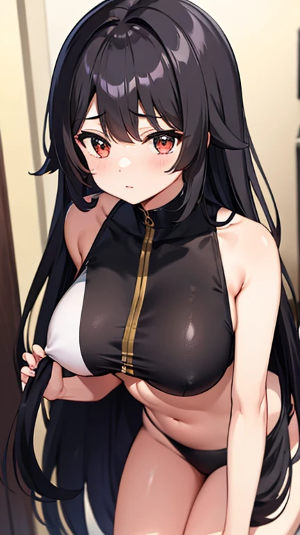 Long black hair sister、Big Breasts