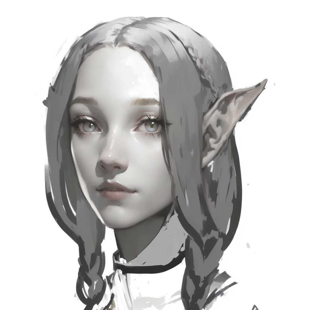 elf girl,, marcel, character, hair, pigtails, long hair, beautiful elf, high quality, digital art, Dungeon Meshi