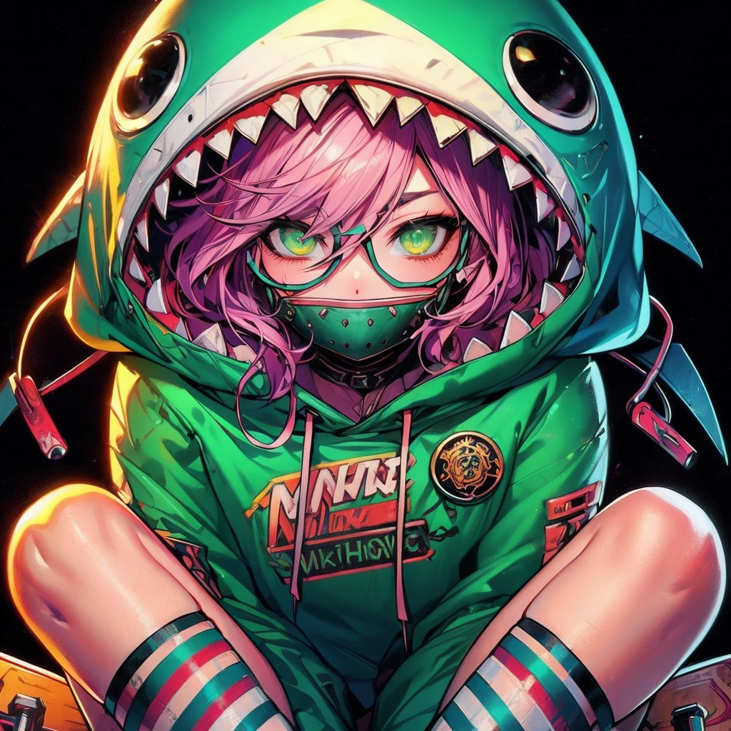 a black overcoat on top of a giant wolf, drawing of a woman with a bow and arrows, hood r, detailed game art illustration, octopath voyager, red and black, clothes, good hips and long legs, female sheriff, high detailed face anime , female thief, Breakdomain artwork in the style of guweiz, girl wearing hoodie, colorful character faces, style of greg simkins, anime still image, bite, streaming on twitch, by Kanō Naizen, art magazine, sharp teeth, ouka_niji 5 + OC, artgerm