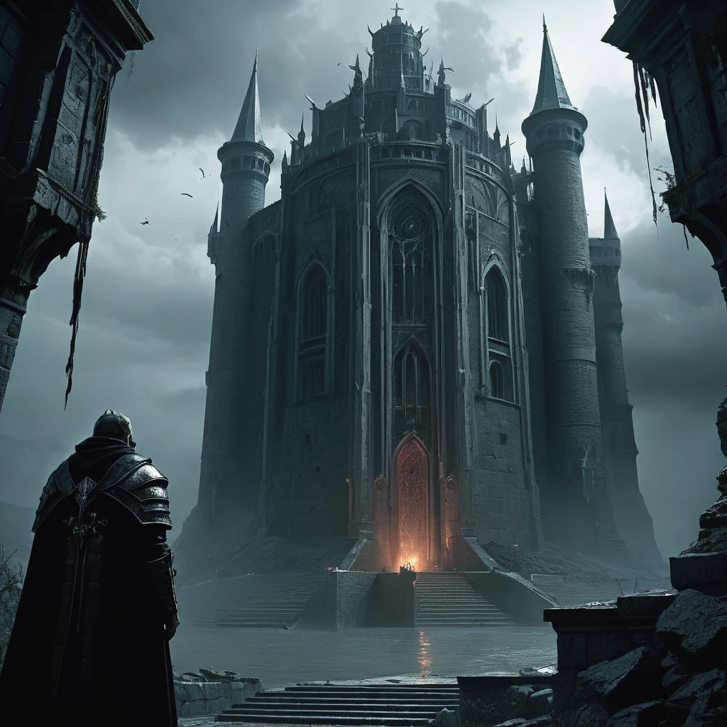 In the depths of a crumbling tower, shrouded in perpetual dusk, King Varnoth, the ancient vampire lord, broods over his kingdom of shadows. His fortress, once a bastion of mortal power, now echoes with the whispers of forgotten spells and the restless murmurs of his undead court. As night falls across the land, Varnoth contemplates his next move in the eternal game of thrones among rival dark houses, his eyes gleaming with centuries of cunning and hunger. Tonight, a daring group of adventurers seeks to breach his domain, driven by tales of lost treasure and the promise of defeating the immortal king. Little do they know, the tower holds secrets darker than they can imagine, and Varnoth watches their approach with a hunger that transcends mere bloodlust