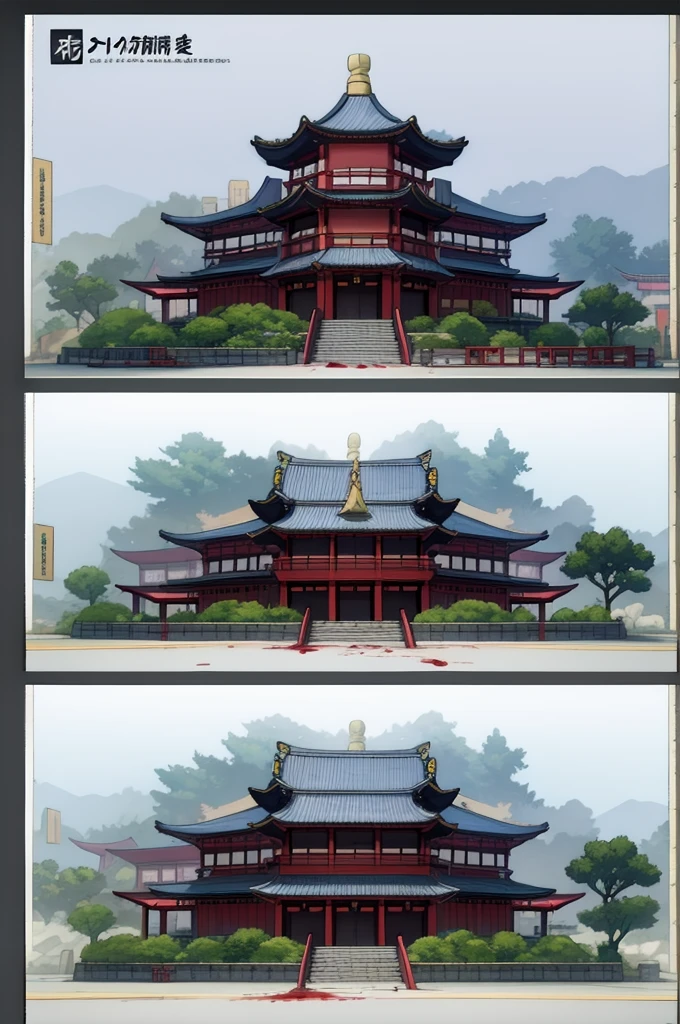 anime - style scene of a street with a man in a cape, Fantasy of Tsushima, traditional japanese conceptual art, city China de ensueño, antigua city China, world of ax and blood, cyberpunk chinese temple, Concept art with 4k resolution., city China, arte conceptual 4k, arte conceptual 4k, conceptual art, concept art awesome atmosphere