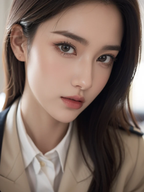 a beautiful woman in a pilot's uniform, a gorgeous female pilot, a beautiful girl, a stunning woman, a graceful woman in a mini skirt, detailed eyes, detailed lips, extremely detailed face, long eyelashes, slender waist, hyperrealistic, photorealistic, 8k, best quality, masterpiece, ultra-detailed, physically-based rendering, vivid colors, dramatic lighting, beautiful portrait, elegant fashion illustration