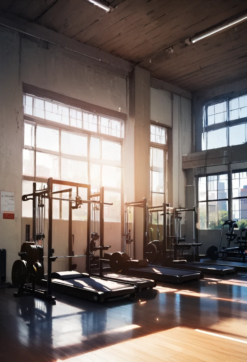 Large building、exterior 、sports gym、Exercise gym、Fitness Gym、Training Gym、background、sunlight
