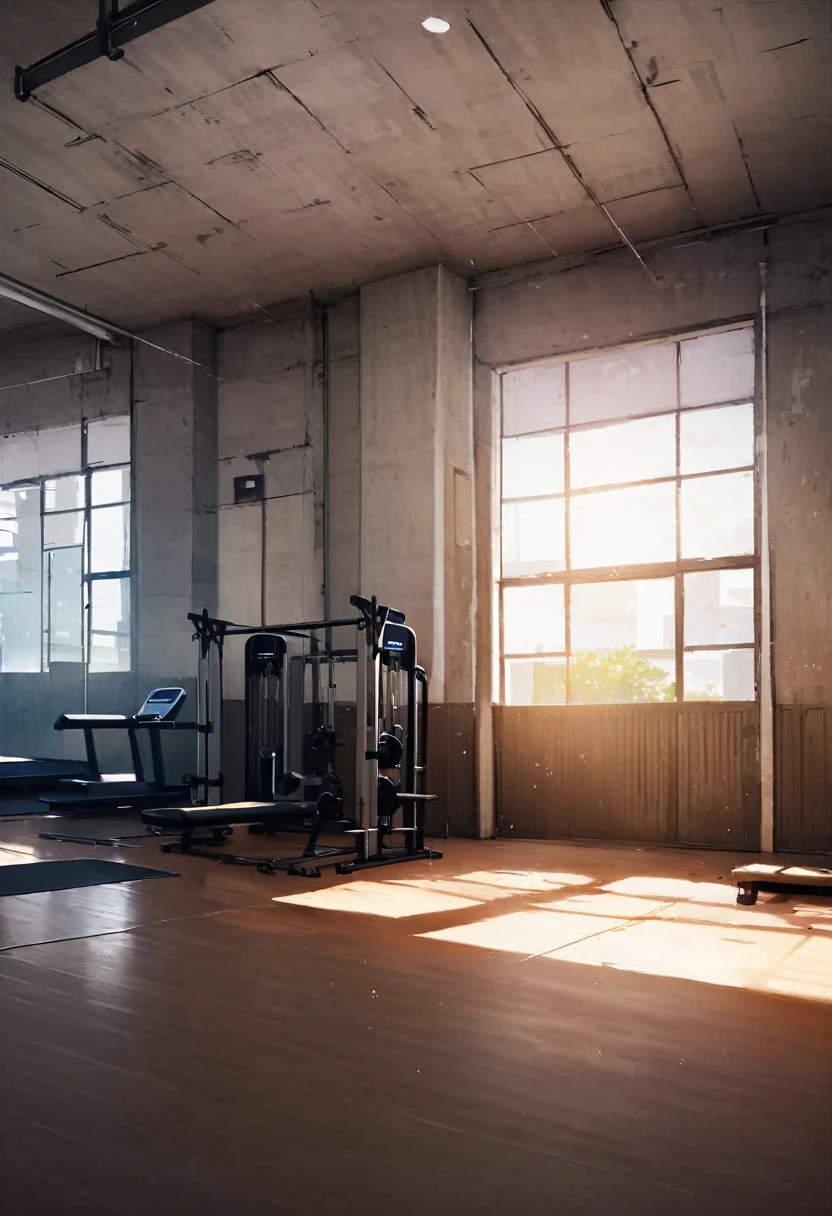 Large building、exterior 、sports gym、Exercise gym、Fitness Gym、Training Gym、background、sunlight
