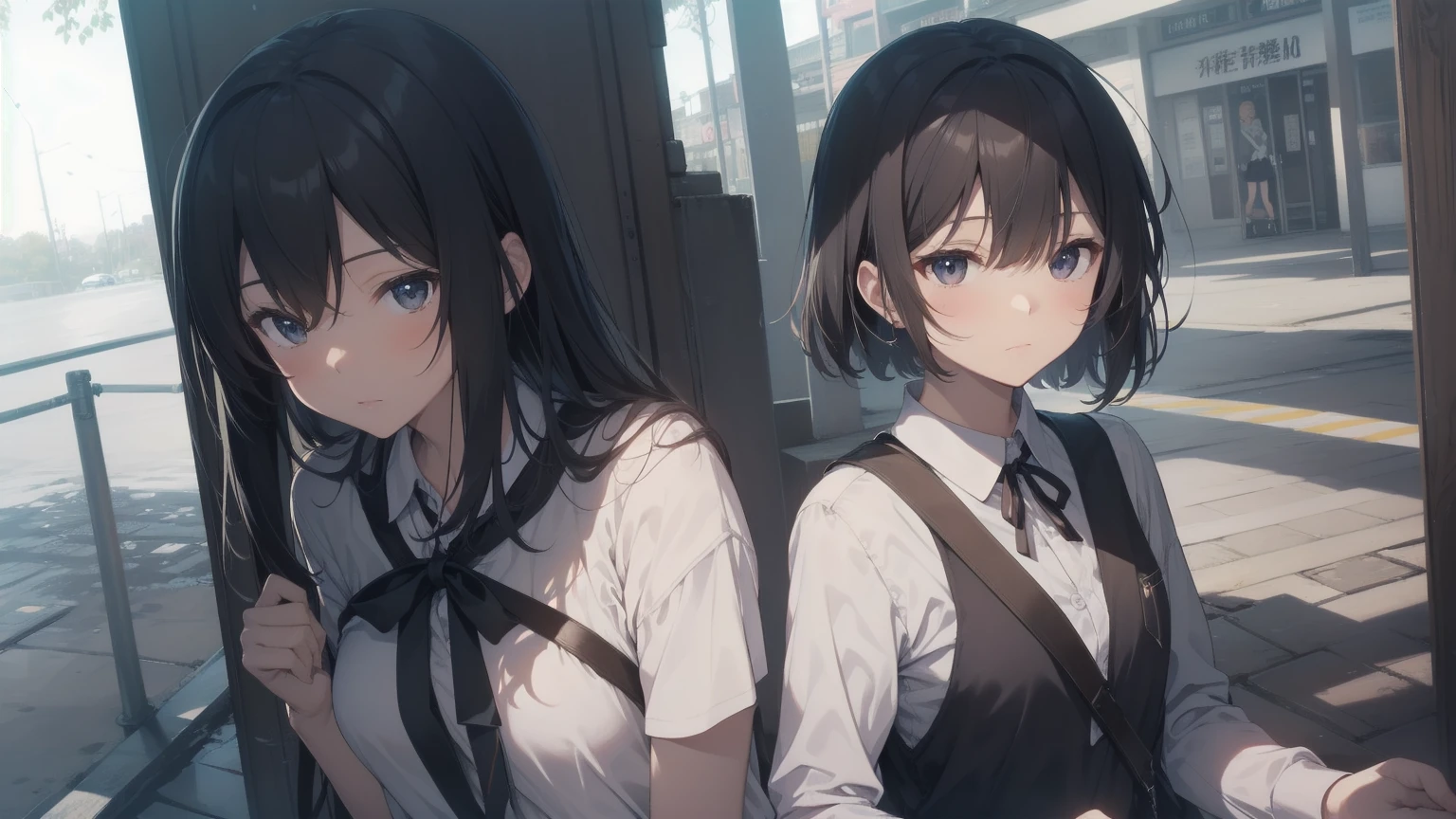Ultra-absurd quality from the god of art, Super detailed, High resolution, Anime Moe Art Style, Best Anime 8K Konachan Wallpaper, pixiv Contest Winner, Perfect Anatomy, break, (眠そうにalone学校へ歩いていく女の子を描いてください. )break,One girl, (alone, Woman, Cute face, 13 yeaComplete limbs, Full Finger,, The charm of an immature body, (very_short hair), Shortcuts, Bang, Flat Chest, Small Ass, between legs, Small black eyes, Beautiful attention to detail, Well-proportioned iris and pupil, Expressive eyes, High resolutionの詳細な髪, Neck ribbon, shirt, collared shirt, skirt, pleated skirt, , (Detailed lighting), (Detailed Background), School zone. break,Highly detailed skin, Best cinematic lighting powered by famous Artist, 8K,Beauty Illustration,Photoshop_(Moderate),Absurd Hi-Res,超High resolution,Textured skin,break,((Artist:Fujiyama)), Artist:Fujichoko,Artist:Yamamoto_Soichiro,Artist:Rooster