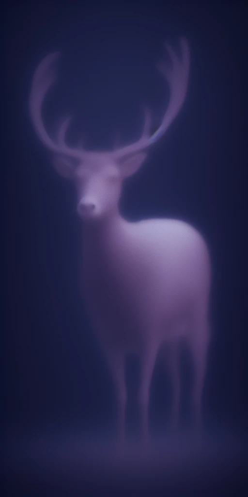 a close up of a deer with glowing antlers in a forest, 3d digital art 4k, digital art animal photo, digital artwork 4 k, holographic creatures, 4k highly detailed digital art, 8k high quality detailed art, 4k detailed digital art, 8 k ultra realistic animal, digital art 4k, digital art 4 k, detailed digital 3d art