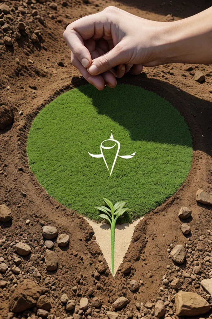 Create a logo for save soil save earth 