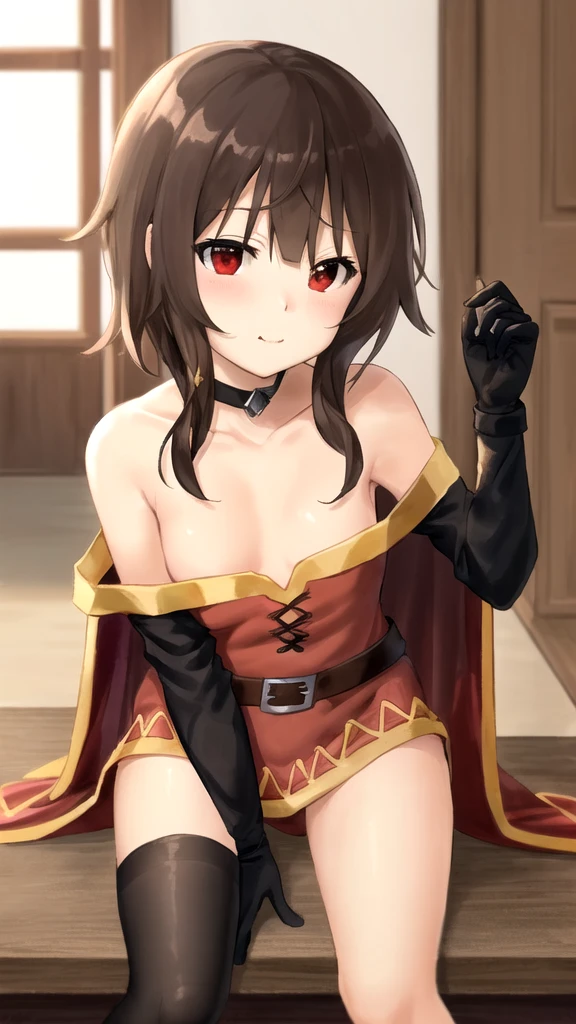 bunbun masterpiece, Highest quality, Megumin,reproductive behavior, Mating Girls２name, nakedの肩, black Cape, Black gloves, Black Hair, Cape, choker, clavicle, dress, Hair between the eyes, have, Long sleeve, Watching the audience, Medium Hair, off-shoulder dress, Off the shoulder, red dress, Red eyes, Side Lock, , Indoors,(masterpiece), delicate, Very detailed, (watercolor), bloom, shape, (Bottom-up), (***1name:1.4), (tying one&#39;s feet with rope:1.8), (Beautiful Eyes, Shining Eyes, Purple Eyes), (Fluffy hair), photo shoot, Studio Quality, Fisheye Lens, (Highest quality, Dazzling Light, Blushed, Face of joy, It was fun, Glowing Skin, Very detailed), ( naked 、Thighs,Breast 1.8))((breast:1.8))From below, 黒色panties, 小さいpanties, Show something funny), sexy, (Detailed Background, Complex background, Japanese-style house, Japanese atmosphere), phRem, Blushed, (Perfect Face, Detailed face, Fine grain,Perfect hands,Perfect Fingers), Cowboy Shot, ((8K Wallpaper))((panties:1.8))((Cleavage:1.8))((Thighs:1.8))((Open your legs to the sides:1.8))((To pee:1.8))((:Grabbing nipples with hands 1.8))(Kazum inserts penis:1.8))、、Sex.reproductive behavior