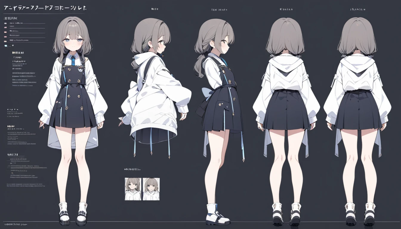anime,masterpiece,Awards, high quality,High resolution,(HD,4K,8K:1.2),high quality,1girl, solo, standing, charturnerv2:0.5, full body character turnaround of 1lady, (simple background, white background:1.3), multiple views, side view, front view, character painting, two-dimensional culture, microbikini,short hair