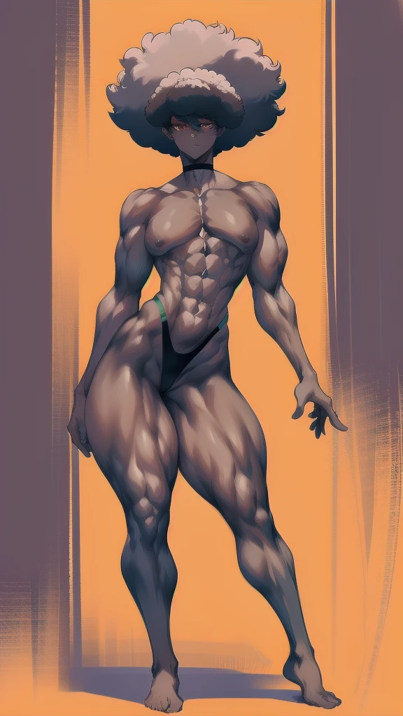 full body in image, masculine pose, black skin, afro hair, full naked afro man, naked body, male body, slender body, short hair, full body, hot body, sexy male body, dinamic pose, six patch. detalied pose, body, simple background, expressive face, focus on face, line art, sketch
