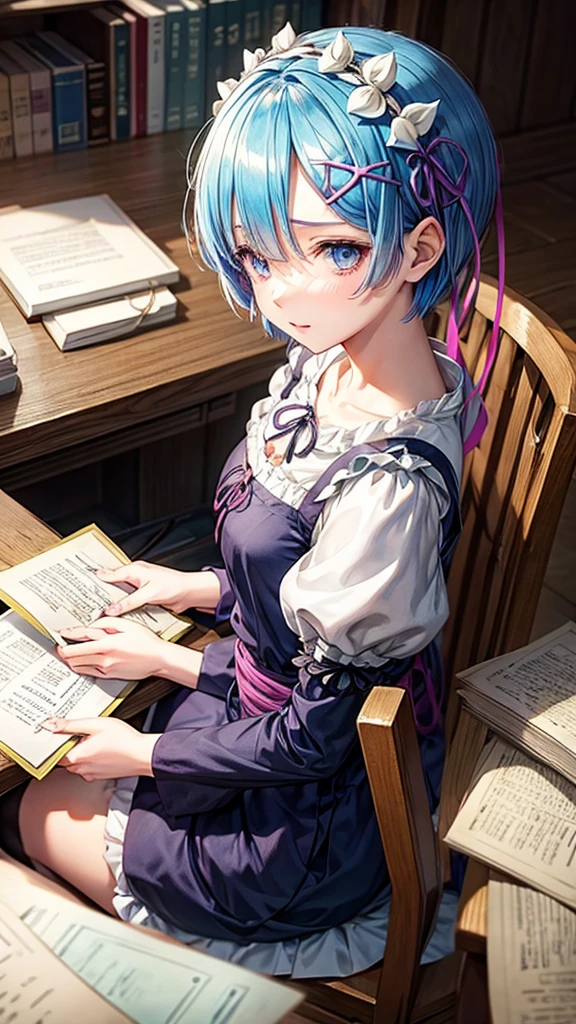 Rem from the anime Re Zero with a letter 💌