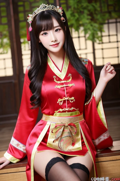 Erotic、Adult content works、Chinese high school girl、Queen、Big 、Thighs are beautiful、Chinese clothing、China dress、Deep slit、Small waist、Long Hair、Black Hair、Beautiful skin、Beautiful eyes、high resolution