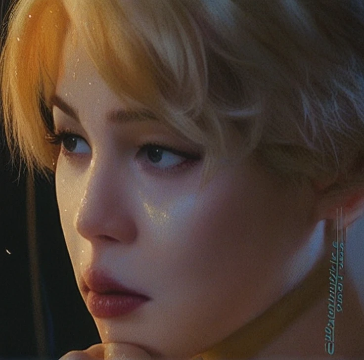 Jimin blond model golden aestethic elegant magazine cover